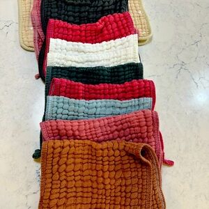 Bundle of Muslin baby burp cloths